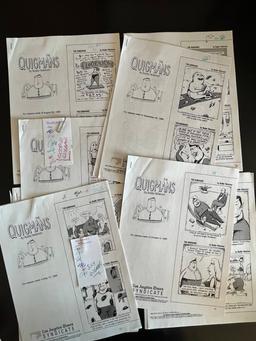 Los Angeles Times Syndicate Proof Approval File of QUIGMANS Comic Strips by Buddy Hickerson 100+ Com