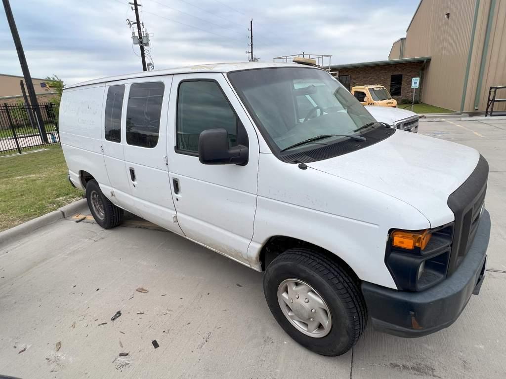 2008 FORD E250 CARGO VAN; VIN#1FTNE24L88DA85388; P/B V8 GAS ENGINE; A/T; P/W; P/L; LT245/75R16 TIRES