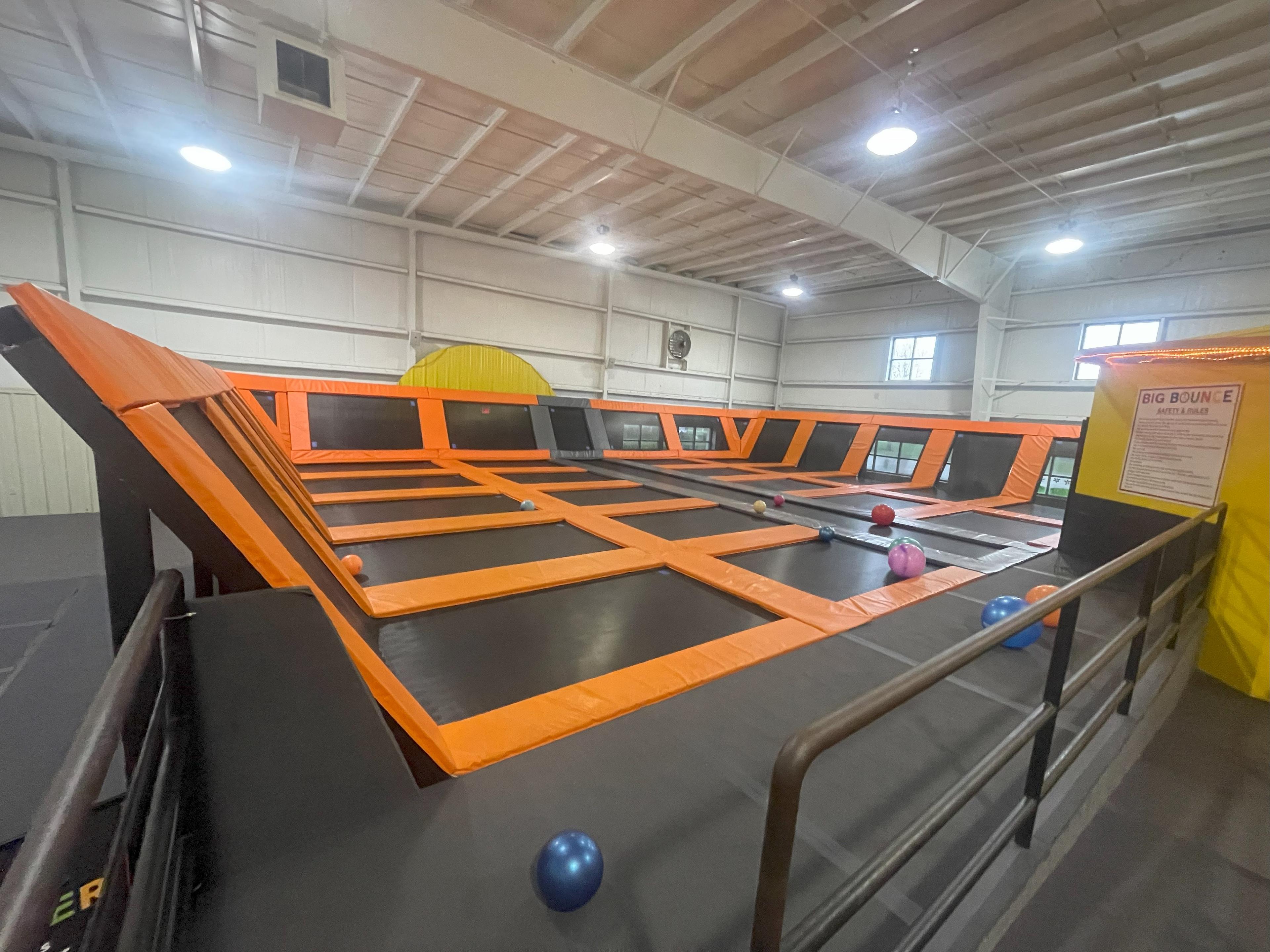 large trampoline system