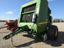 1782 568 JOHN DEERE MEGA WIDE PLUS ROUND BALER W/540 PTO& MON 11918BALES S/N:E00568X348925