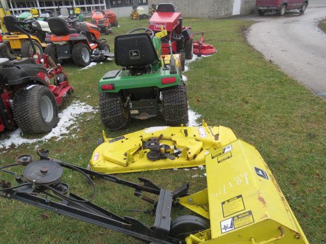 JD 240 Lawn mower w/snowblower, tiller, mower deck and extra belts