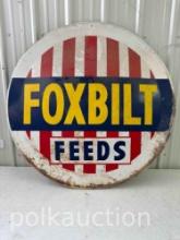 FOXBILT FEEDS SIGN (43" DIAMETER)