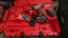 MILWAUKEE M-12 ROTARY HAMMER DRILL , BATTERY, & CHARGER, hardly used