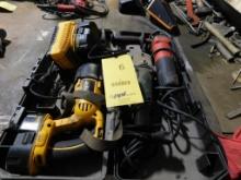 LOT: (1) Cordless Reciprocating Saw, (2) Right Angle Grinders (LOCATED IN MAINTENANCE AREA)