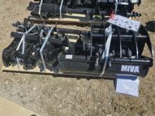 NEW MIVA 9pc Mini Excavator Attachment Set
