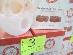 HIMALAYAN YIN & YANG SALT TEA LIGHT-5-6 LB $22.15 RETAIL EA