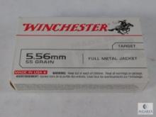 20 Rounds Winchester 5.56mm 55 Grain FMJ Target