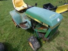 John Deere 318 Mower for Parts, NO MOTOR (5654)