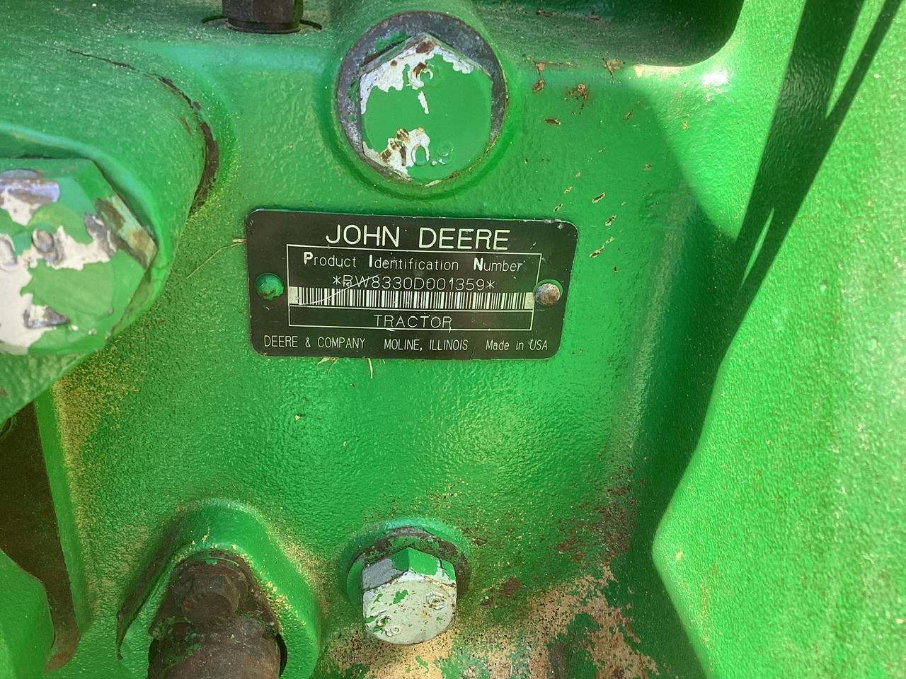 John Deere 8330 Tractor MFWD