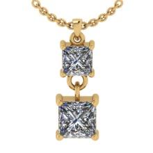 1.14 Ctw VS/SI1 Diamond 14K Yellow Gold Necklace (ALL DIAMOND ARE LAB GROWN )(ALL DIAMOND ARE LAB GR