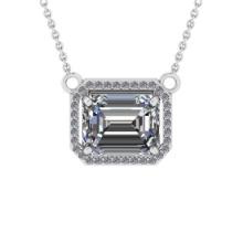 2.27 Ctw VS/SI1 Diamond 14K White Gold Necklace (ALL DIAMOND ARE LAB GROWN )(ALL DIAMOND ARE LAB GRO