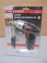 Drill Master 4.8volt Cordless Screwdriver Set