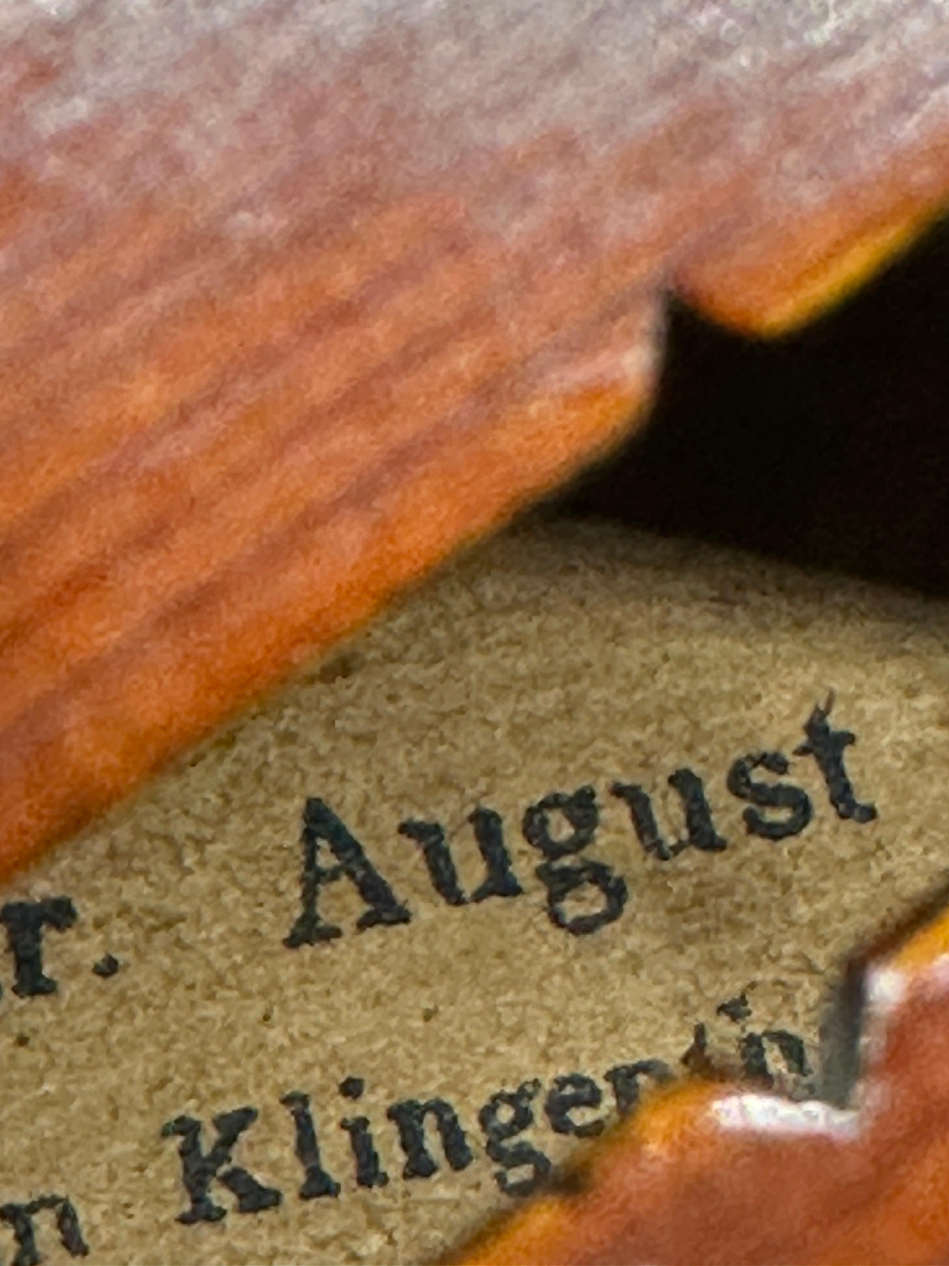 August Meinel Violin