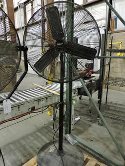 Commercial Grade Adjustable Height WAREHOUSE FAN / Free-Standing / 30" Wide