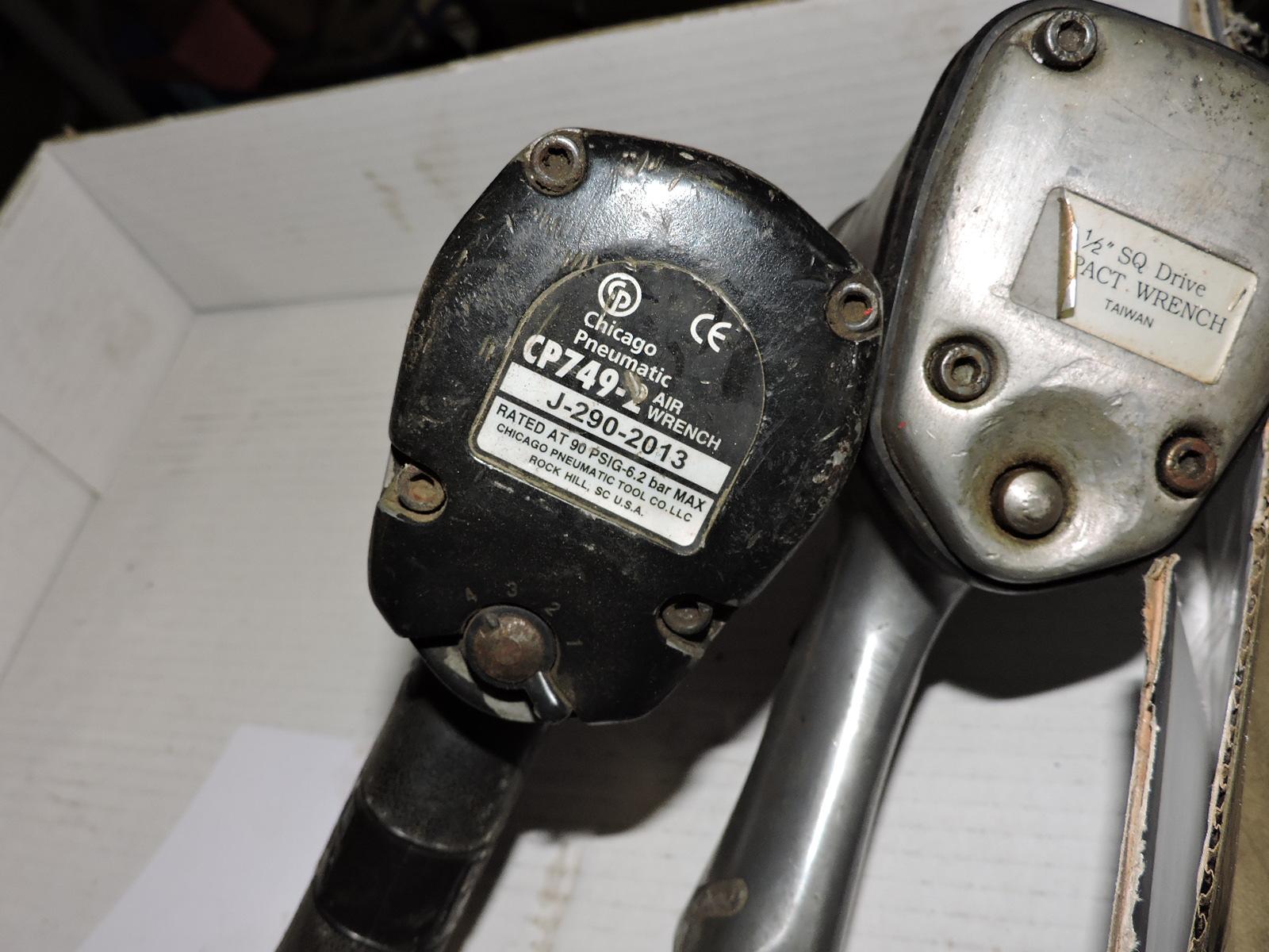 Pair of Pneumatic Impact Wrenches -- One is Chicago Pneumatic / Other Unknown