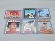 6 Al Kaline Topps Baseball Cards 1959-1971