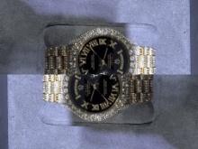 Used Custom Rolex 36mm DayDate w/ 23.50 cttw Diamond (G-H, SI1-SI2) comes with box and appraisal