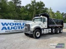 2018 MACK GU713 TRI-AXLE DUMP TRUCK, VIN # 1M2AX04C9JM038059