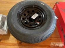 (1) SET OF TRAILER TIRES & WHEELS