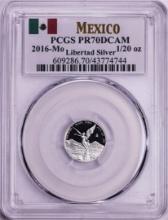 2016-Mo Mexico Proof 1/20 oz Silver Libertad Coin PCGS PR70DCAM