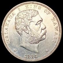 1883 Kingdom of Hawaii Dollar UNCIRCULATED