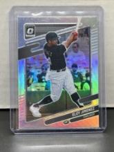 Eloy Jimenez 2021 Panini Donruss Optic Silver Prizm Parallel #158