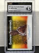 Michael Jordan 2021 Upper Deck Goodwin Champions CSG 9.5 Mint Plus #61