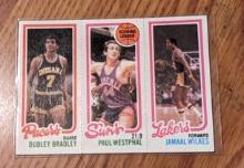 1980-81 Topps #142/186/116 Jamaal Wilkes Paul Westphal Dudley Bradley Card