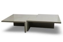 Oversized Modern Lacquer Interlocking Coffee Table