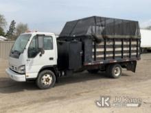 (South Beloit, IL) 2007 Isuzu NPR Dump Flatbed Truck Runs, Moves & Dump Operates