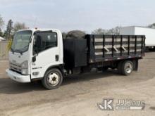 (South Beloit, IL) 2008 Isuzu NQR Dump Flatbed Truck Runs, Moves & Dump Operates