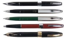 Fountain Pens (5), all Sheaffer White Dot, incl Imperial snorkel & cartridg