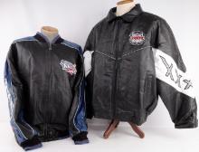 2 LEATHER SUPER BOWL JACKETS NEW ORLEANS ATLANTA