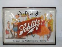 Single Sided Schlitz Advertising Sign