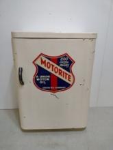 Union Motor Oil Metal Advertising Cabinet.