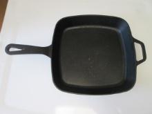 Smith & Clark Ironworks 11 1/2" Square Cast Iron Skillet