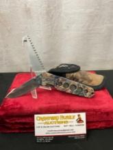 Buck 183 Alpha Crosslock Camo Hunting Knife - Nylon Sheath