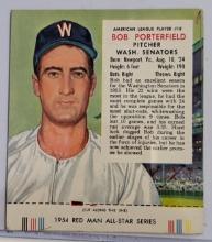 1954 RED MAN TOBACCO CARD OF BLACKSBURG VA NATIVE BOB PORTERFIELD