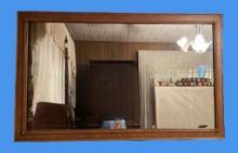 Mirror in Wood Frame - 59" x 28 1/2"