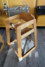 WOODEN HIGHCHAIRS (X4)