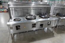 ALLSTRONG WOK GAS RANGE THREE-BURNER STATION MOD: ARE3