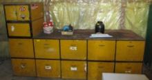 Large Metal Bench with Drawers (Heavy)