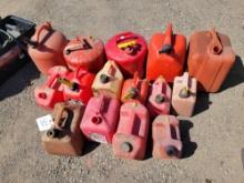 Large Assortment of Gas Cans