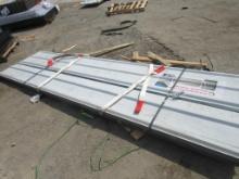 12' x 3' Grayish-White Metal Roof Panels