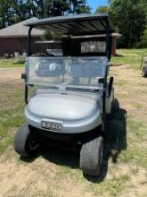 EZ Go TXT 48V Silver Golf Cart with Windshield Runs has charger