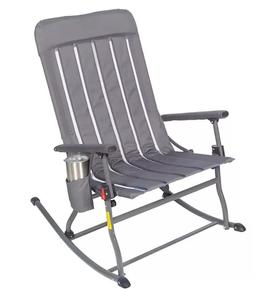 Portable Folding Rocking Chair-Grey