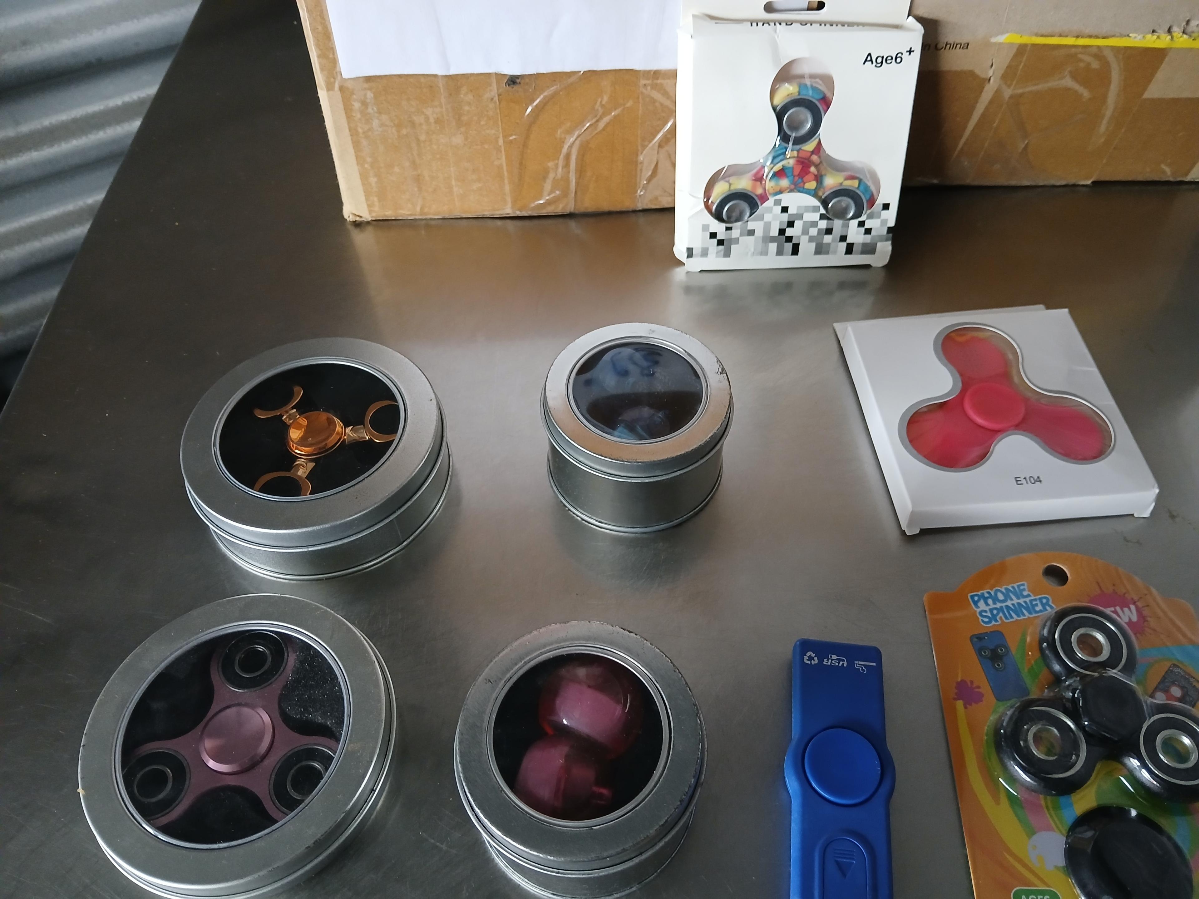 LARGE LOT Fidget Spinners / Fidget Sticks & Fidget Cubes BRAND NEW IN THE BOX - They are all individ
