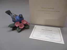 1995 Lenox "Blue Grosbeak" Fine Porcelain Bird Figurine 3 1/2"