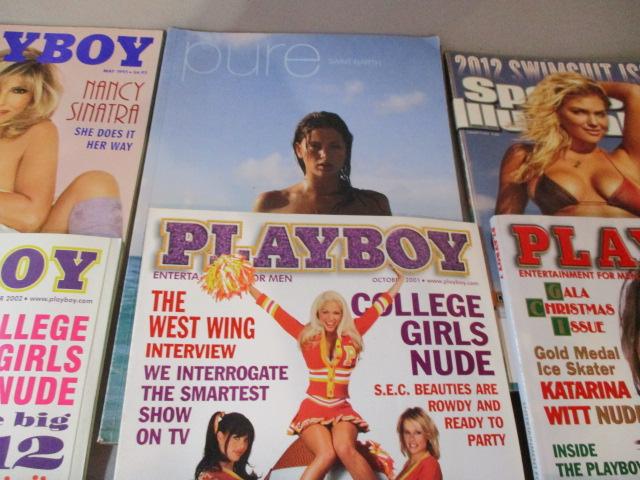 9 Vintage Playboy Magazines