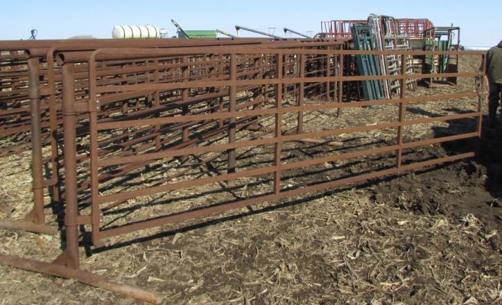 24' HD Cattle gates w/ attached 16 swing gates
